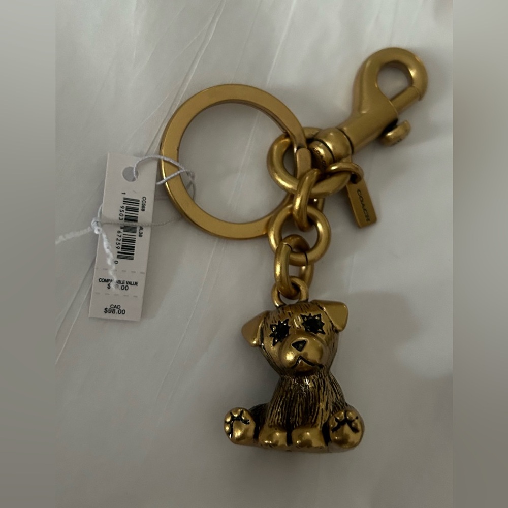 COACH CREATURES PUPPY CHARM NWT